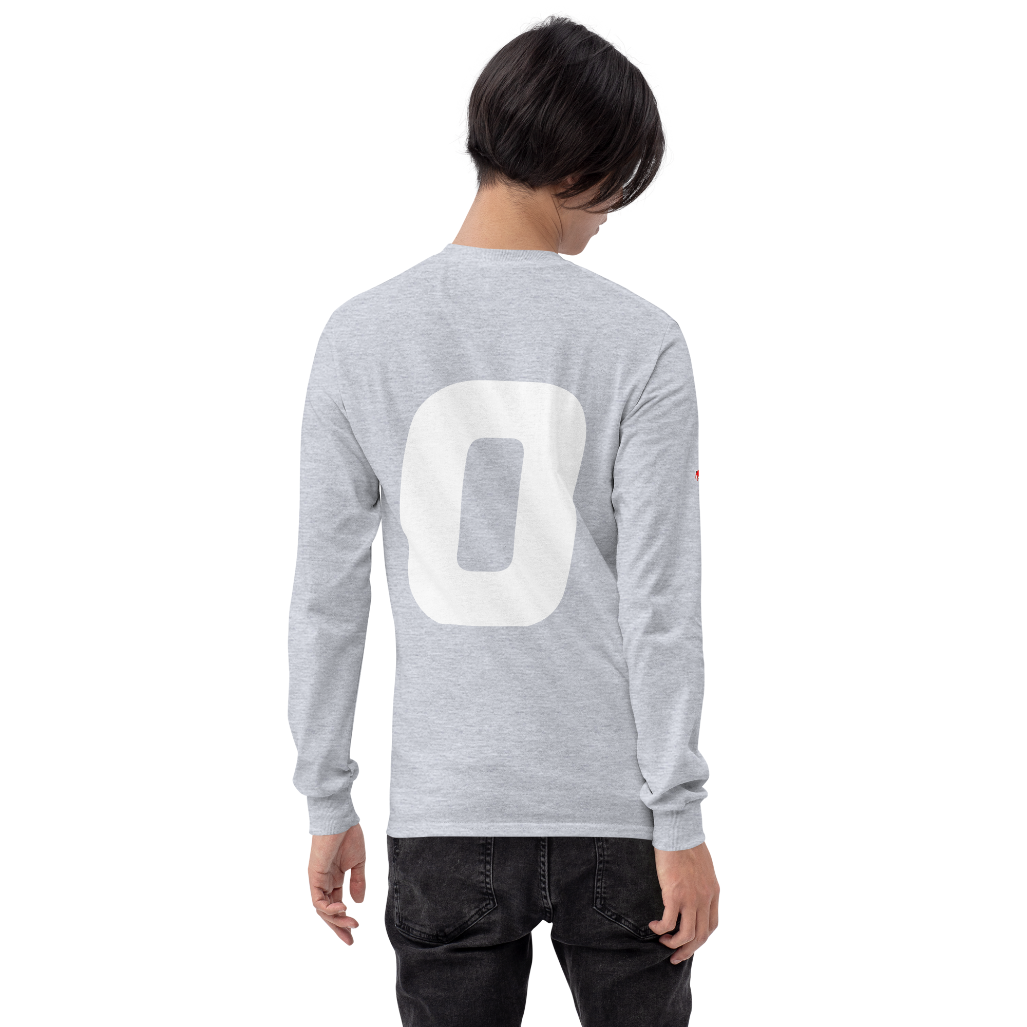 "0 f#cks given." Men’s Long Sleeve Shirt